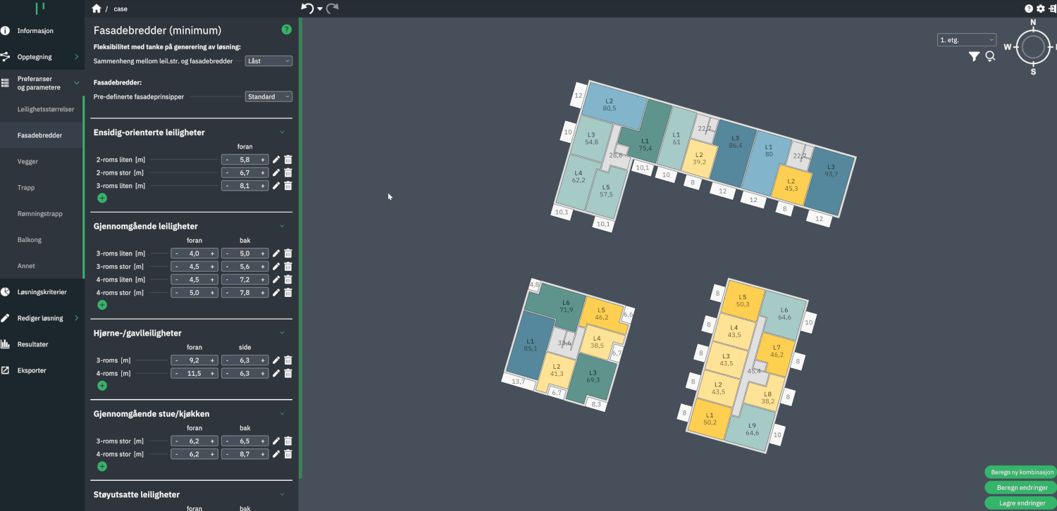 Parallelo apartment library and project parameters